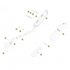 Beta RR350 Racing 13 Auspuffsystem