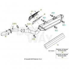Beta RR430 26 Auspuffsystem