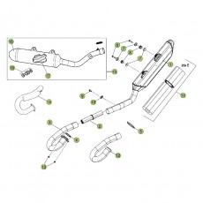 Beta RR450 Factory 12 Auspuffsystem
