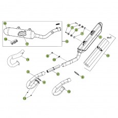 Beta RR498 Factory 12 Auspuffsystem