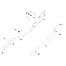 Beta RR498 Racing 14 Auspuffsystem