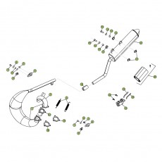 Beta RR50 14 Auspuffsystem