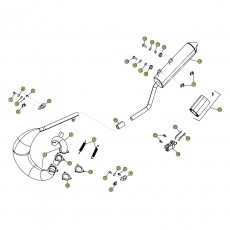 Beta RR50 15 Auspuffsystem