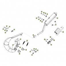 Beta RR50 Sport 15 Auspuffsystem