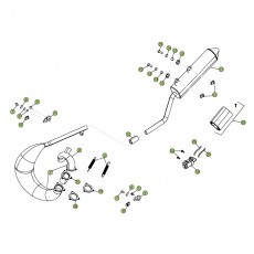 Beta RR50 Standard 13 Auspuffsystem