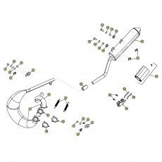 Beta RR50 Standard 14 Auspuffsystem