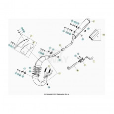 Beta RR50 Street 21 Auspuffsystem
