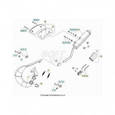 Beta RR50 Street Sport 20 Auspuffsystem