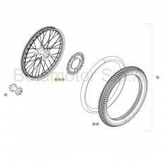 Beta Minitrial Elektro 17 Vorderrad