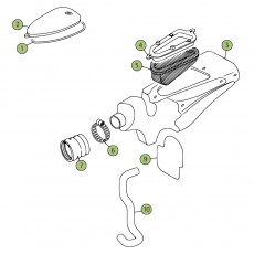 Beta REV250 4T 07 Luftfilterkasten