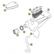 Beta REV250 4T 08 Luftfilterkasten