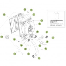 Beta EVO125 18 Kühlsystem