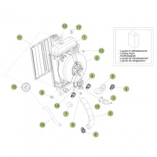 Beta  EVO125 Factory 14 Kühlsystem