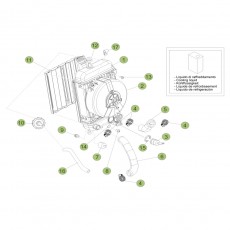 Beta  EVO125 Factory 15 Kühlsystem