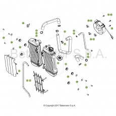 Beta RR125LC 4T 18 Kühlsystem