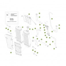 Beta RR250 2T 13 Kühlsystem