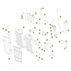 Beta RR350 Racing 16 Kühlsystem