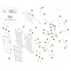 Beta RR498 Racing 14 Kühlsystem