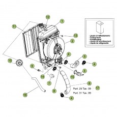 Beta  EVO125 Factory 12 Kühlsystem