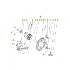 Beta RE125 09 Vorderrad