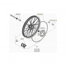 Beta EVO125 20 Vorderrad