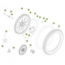 Beta  EVO125 Factory 13 Vorderrad