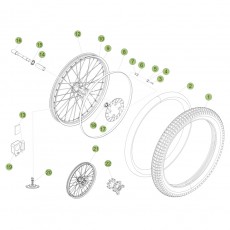 Beta  EVO125 Factory 14 Vorderrad