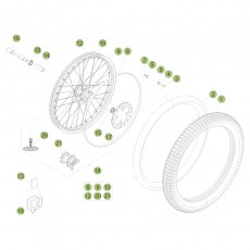 Beta  EVO125 Factory 15 Vorderrad