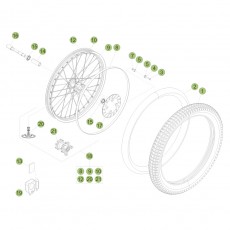 Beta  EVO125 Factory 16 Vorderrad