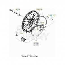 Beta EVO200 Factory 21 Vorderrad