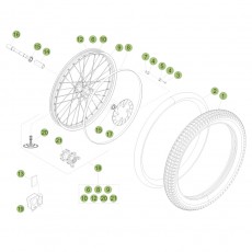 Beta EVO250 4T 15 Vorderrad