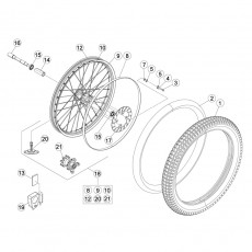 Beta EVO250 14 Vorderrad