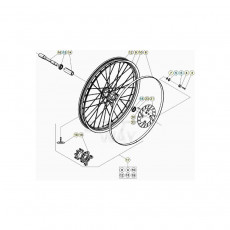 Beta EVO300 2T 20 Vorderrad