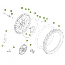 Beta EVO300 4T 10 Vorderrad