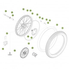 Beta EVO300 4T 11 Vorderrad