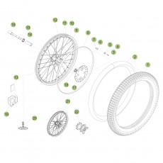 Beta EVO300 4T 14 Vorderrad