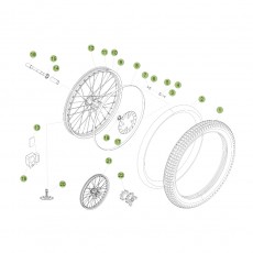 Beta EVO300 Factory 11 Vorderrad