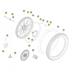 Beta EVO300 Factory 12 Vorderrad