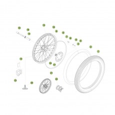 Beta EVO300 Factory 14 Vorderrad