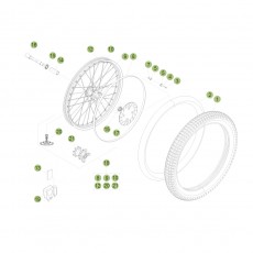 Beta EVO300 Factory 15 Vorderrad