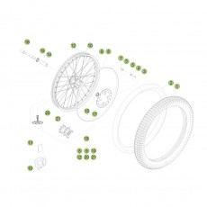 Beta EVO300 Factory 16 Vorderrad