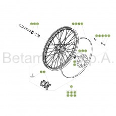 Beta EVO300 Factory 17 Vorderrad