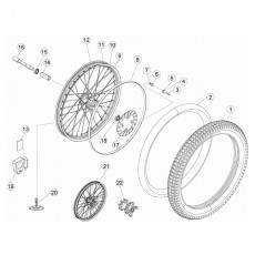 Beta EVO300 12 Vorderrad