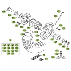 Beta EVO80 Junior 14 Hinterrad