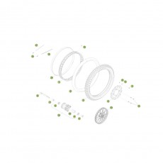 Beta RE125 13-14 Vorderrad