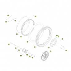 Beta RE125 15 Vorderrad