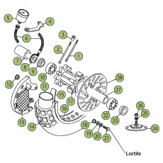 Beta REV250 4T 08 Vorderrad