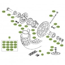 Beta REV50 08 Hinterrad