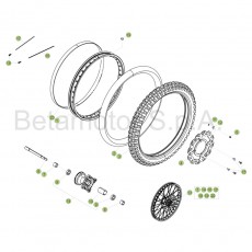 Beta RR125 16 Vorderrad