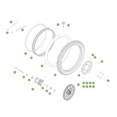 Beta RR125 LC 14-15 Vorderrad